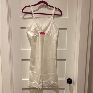 Vintage Elegant White Lace Slip Dress NWT​​​